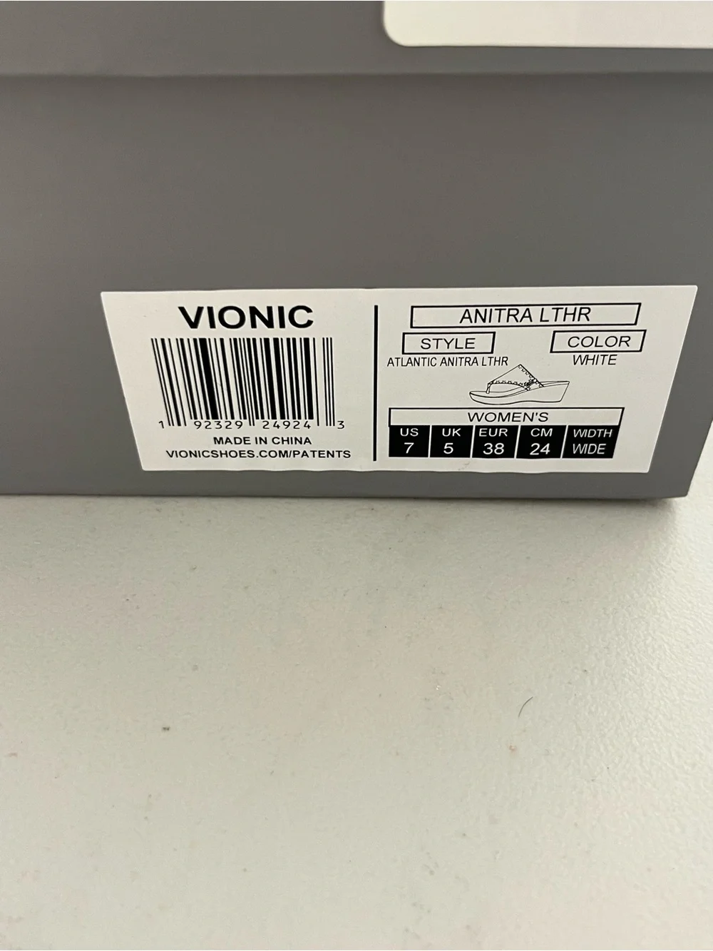 Vionic White Cork Wedge Thong Sandals